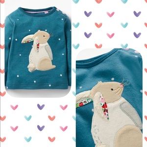 Baby Boden Snowy Friends Applique Top 3-4 Y